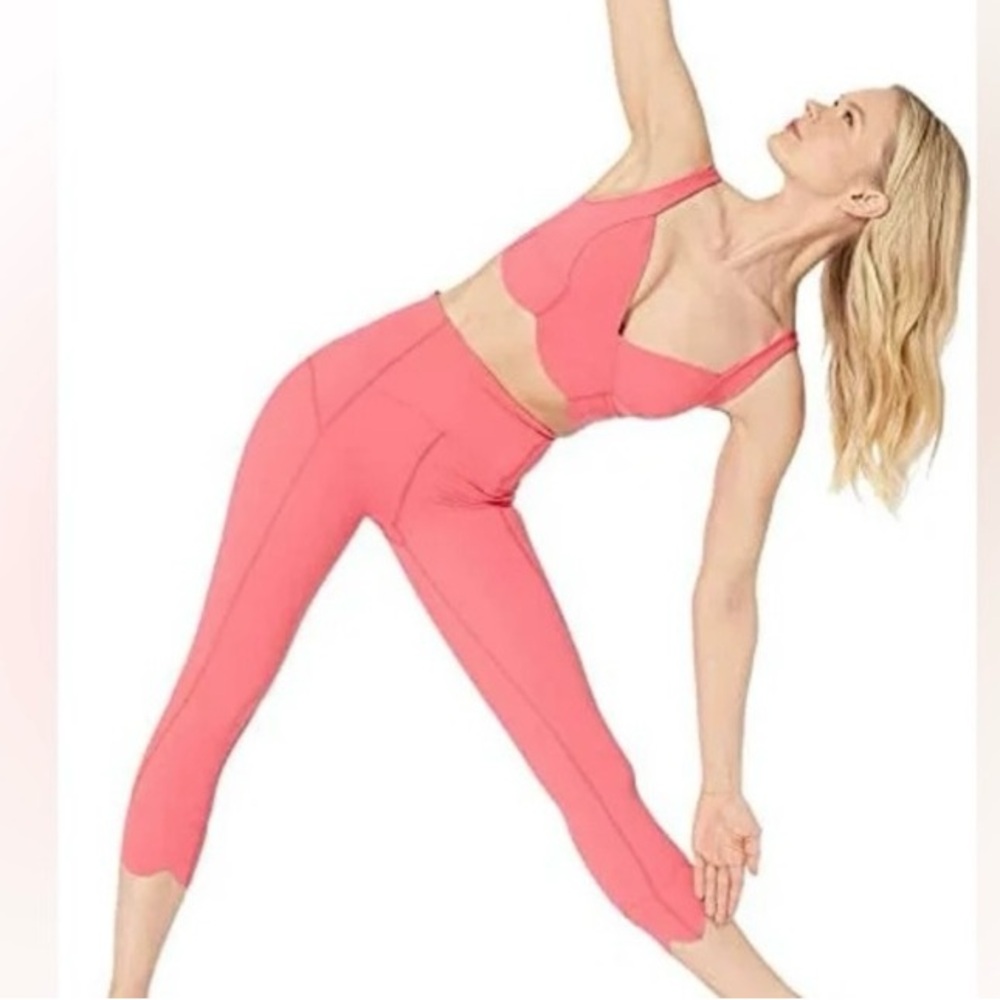 Free People Movement Petal Pusher Bra Bralette in Coral Pink ~ Size XS - Picture 4 of 10
